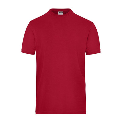 Herren Bio Workwear-T Stretch JN1802, rot, Größe 3XL