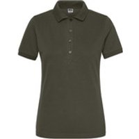 Damen Bio Workwear Poloshirt Stretch JN1805, oliv, Größe L Bild 2