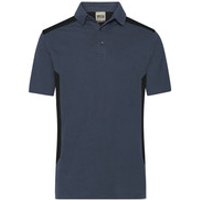 Herren BIO Workwear Poloshirt Kontrast JN1826, carbon/schwarz, Größe 3XL Bild 2