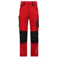 Workwear Arbeitshose Slim Line JN1832, rot/schwarz, Größe 48 Bild 2