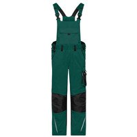 Workwear Latzhose Cordura® JN1833, dunkelgrün/schwarz, Größe 52 Bild 2
