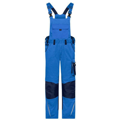 Workwear Latzhose Cordura® JN1833, königs-blau/navy-blau, Größe 46