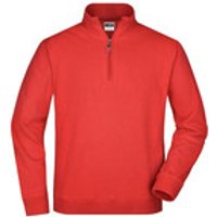 Zip Sweatpullover JN352, rot, Größe XXL Bild 2