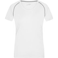 Damen Fitness Shirt JN495, weiß/silber, Größe S Bild 2
