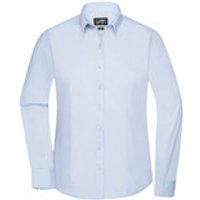 Damenbluse Poplin Langarm JN677, hellblau, Größe XS Bild 2