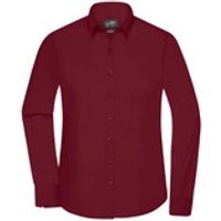 Damenbluse Poplin Langarm JN677, wein-rot, Größe XXL Bild 2