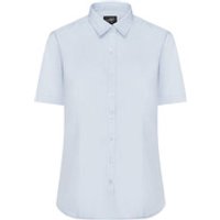 Damenbluse Poplin Kurzarm JN679, hellblau, Größe M Bild 2