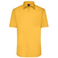 Herrenhemd Poplin Kurzarm JN680, gelb, Größe L Bild 2