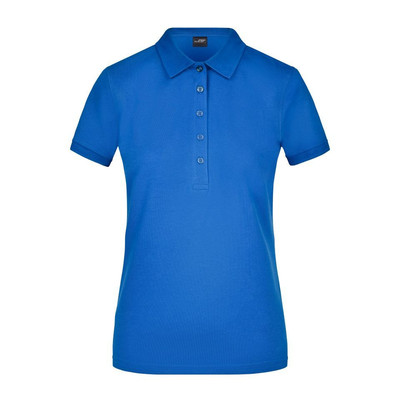 Damen Elastic Piqué Poloshirt JN709, königs-blau, Größe L