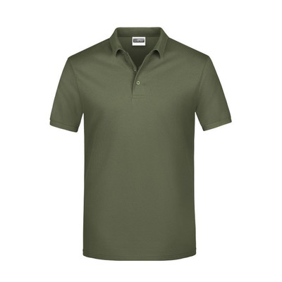 Herren Basic Poloshirt JN792, oliv, Größe 5XL