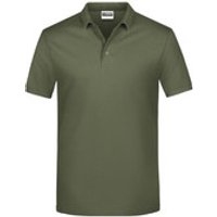 Herren Basic Poloshirt JN792, oliv, Größe 5XL Bild 2