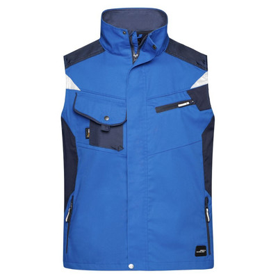 Workwear Weste JN822, königs-blau/navy-blau, Größe 6XL