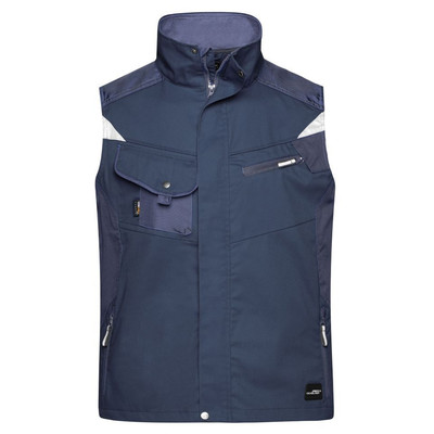 Workwear Weste JN822, navy-blau, Größe M