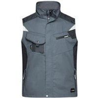Workwear Weste JN822, carbon/schwarz, Größe 3XL Bild 2