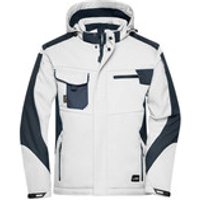 Workwear Winter Softshell Jacke JN824, weiß/carbon, Größe 6XL Bild 2