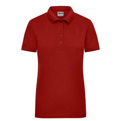 Damen Workwear Poloshirt JN829, wein-rot, Größe M