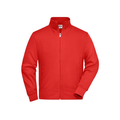 Sweatjacke mit Stehkragen JN836, rot, Größe XXL