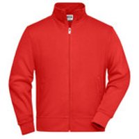 Sweatjacke mit Stehkragen JN836, rot, Größe XXL Bild 2