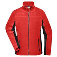 Damen Arbeits Fleecejacke JN841, rot/schwarz, Größe M Bild 2