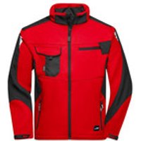 Workwear Softshell Jacke JN844, rot/schwarz, Größe XS Bild 2