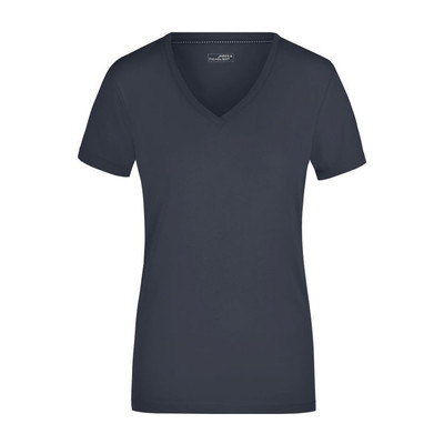 Damen Elastic V-Shirt JN928, navy-blau, Größe XXL