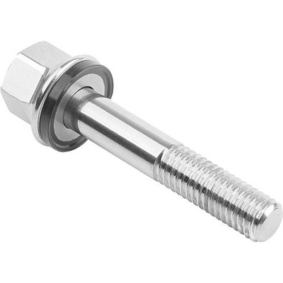 SCHRAUBE M. DICHT + UNTERLAGSCHEIBE M05X25, FORM:B MIT SCHAFT, EDELSTAHL 1.4404 POLIERT, HYGIENIC USIT®, KOMP:70