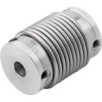 METALLBALGKUPPLUNG KLEMMUNG MIT GEWINDESTIFT GR.20, D1=8, D2=10, L=28, ALUMINIUM, KOMP:EDELSTAHL, D4=24 Bild 2