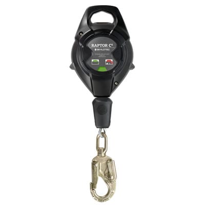 RAPTOR C6, Höhensicherungsgerät, schwarz, Alu, Stahl, KST, PES, 6m