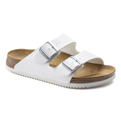 Sandale Arizona Superlauf, Birko-Flor, weiß, Weite schmal, Größe 42