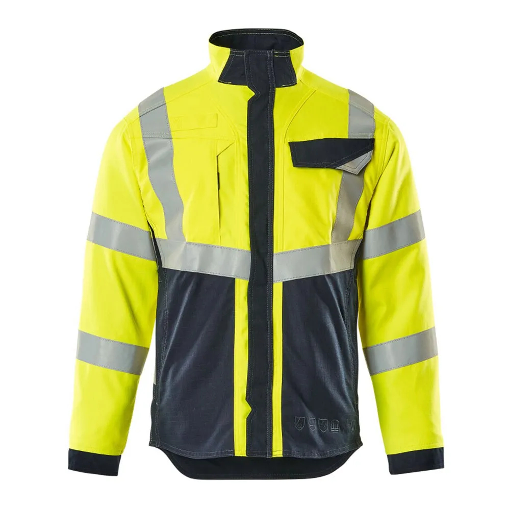 Biel Jacke MULTISAFE, hi-vis Gelb/Schwarzblau, Größe 3XL