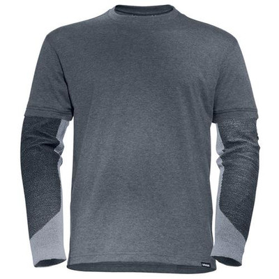 Longsleeve cut anthrazit/grau 17265, Größe XL