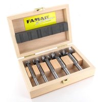 8-teiliger FAMAG SUPER-Forstnerbohrersatz Classic WS mit D=15,20,25,30,35,40,45,50mm im Holzkasten Bild 2