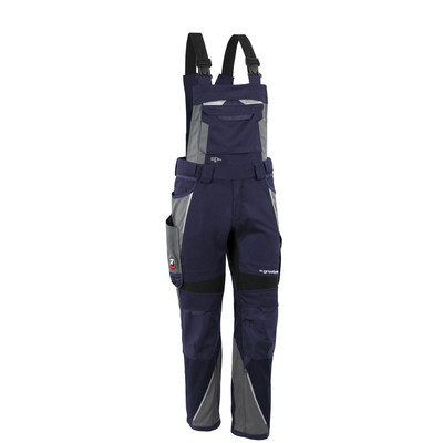 Latzhose "IRON" marine/grau, Gr. N72