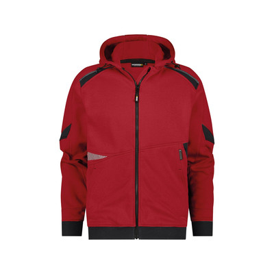 Lunax Kapuzensweatshirt, rot/schwarz, Größe XL