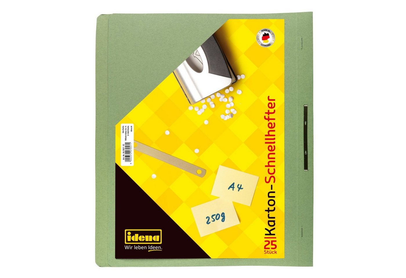 Idena Hefter Idena Kartonschnellhefter A4 grün Bild 4