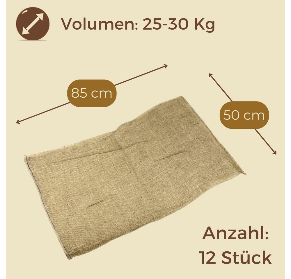 GarPet Gartensack Jutesack Kartoffelsack Winterschutz Pflanz Sack Frostschutz Pflanzen, (12-tlg) Bild 4