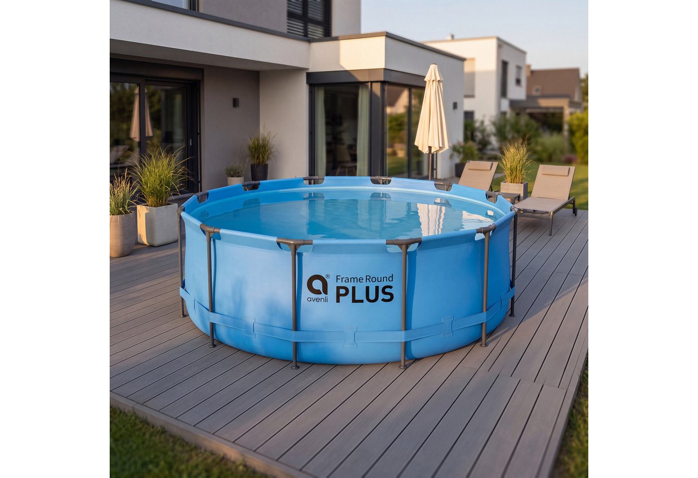 Avenli Framepool Frame Plus Pool 366x122 cm, Aufstellpool (Stahlrahmenpool, ohne Zubehör), Auch als Ersatzpool geeignet Bild 2