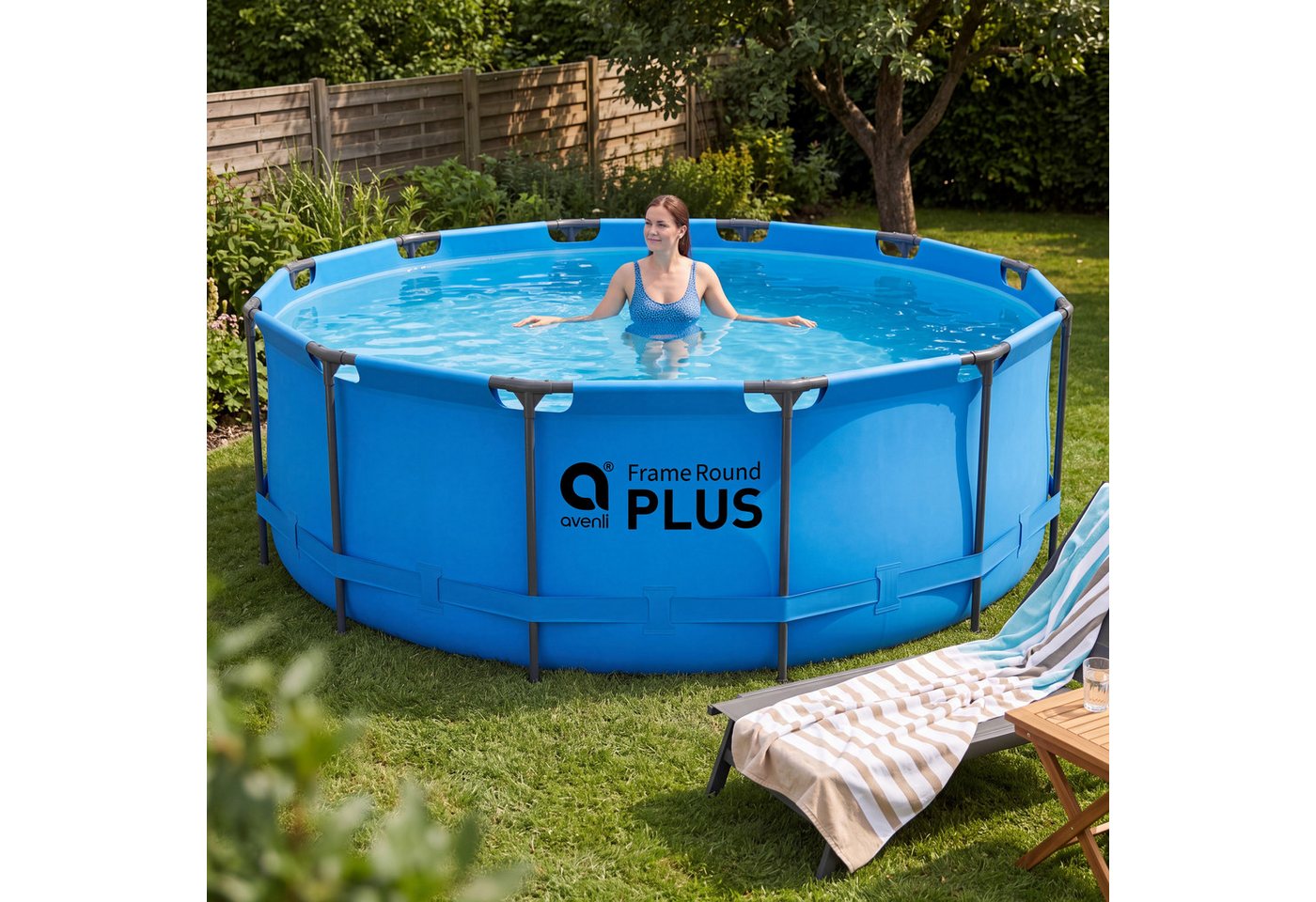 Avenli Framepool Frame Plus Pool 366x122 cm, Aufstellpool (Stahlrahmenpool, ohne Zubehör), Auch als Ersatzpool geeignet Bild 4