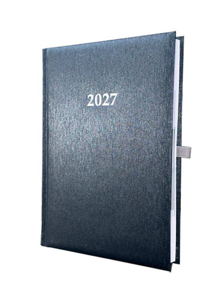 ADINA Buchkalender 2027 ADINA Buchkalender Chefplaner A5 anthrazit-metallic 1 Tag 1 Seite