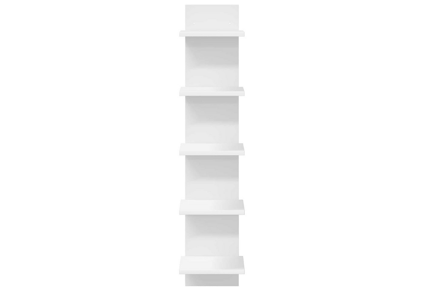 vidaXL Regal Wandregal 2 stk. Weiß 22 x 15 x 100 cm Holzwerkstoff, 2-tlg. Bild 4