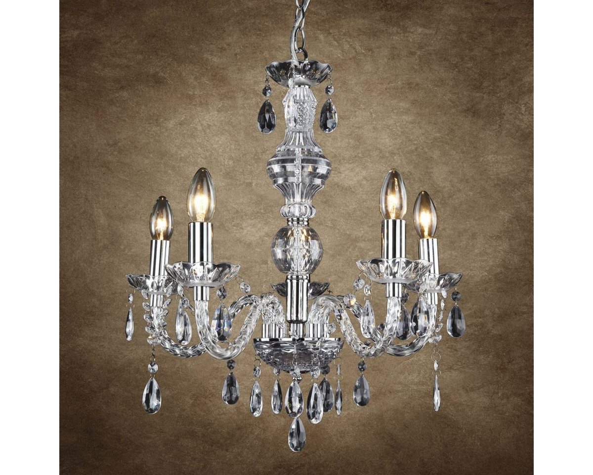 lux.pro Kronleuchter, Beleuchtung, ohne Leuchtmittel, »Elegance« Ø 52 cm mit Kunstkristallen