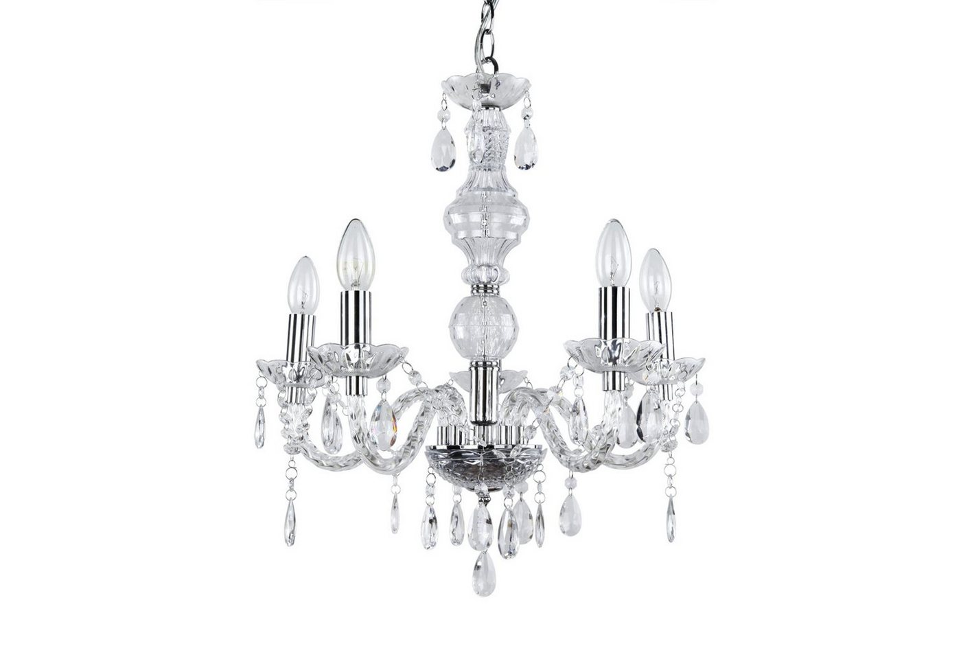 lux.pro Kronleuchter, Beleuchtung, ohne Leuchtmittel, »Elegance« Ø 52 cm mit Kunstkristallen Bild 5