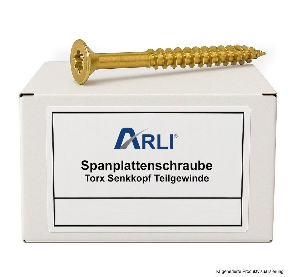 ARLI Spanplattenschraube 200x Spanplattenschraube 4 x 70 mm Torx Senkkopf Teilgewinde, (Set, 200 St., Spanplattenschrauben), Universal- oder Mehrzweckschrauben Bild 3