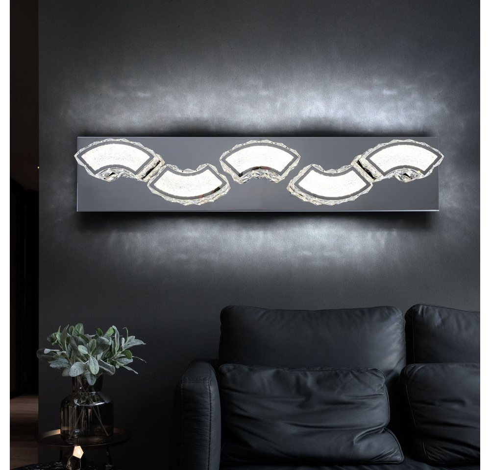 GLOBO LIGHTING LED Wandleuchte, LED-Leuchtmittel fest verbaut, Neutralweiß, Kristall Wandlampe LED Kristall Leuchte Wandlampen Modern Bild 3