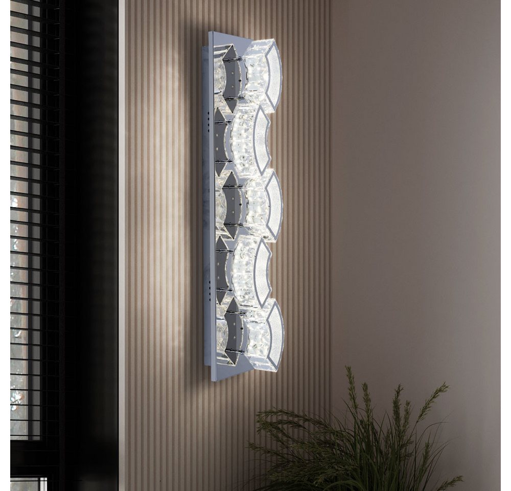 GLOBO LIGHTING LED Wandleuchte, LED-Leuchtmittel fest verbaut, Neutralweiß, Kristall Wandlampe LED Kristall Leuchte Wandlampen Modern Bild 4