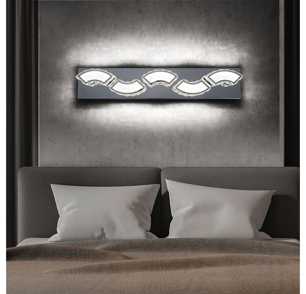 GLOBO LIGHTING LED Wandleuchte, LED-Leuchtmittel fest verbaut, Neutralweiß, Kristall Wandlampe LED Kristall Leuchte Wandlampen Modern Bild 5