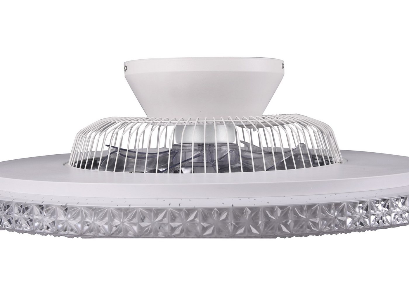 Reality Leuchten LED Deckenleuchte, Dimmfunktion, Nachtlichtfunktion, LED fest integriert, Lichtfarbe einstellbar, Decken-ventilator-en mit Licht, Deckenlüfter Sternenhimmel, Ø60cm Bild 3