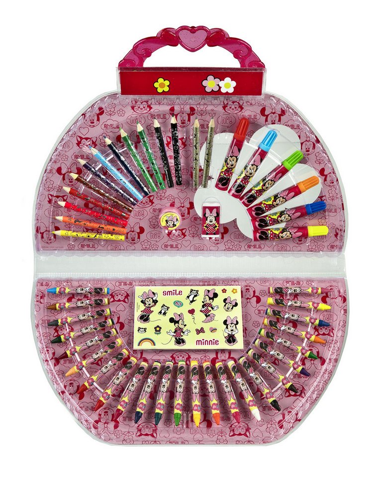 Disney Minnie Mouse Farbkasten Malset Farbset Zeichnungsbox - Das perfekte Kreativpaket für Kinder