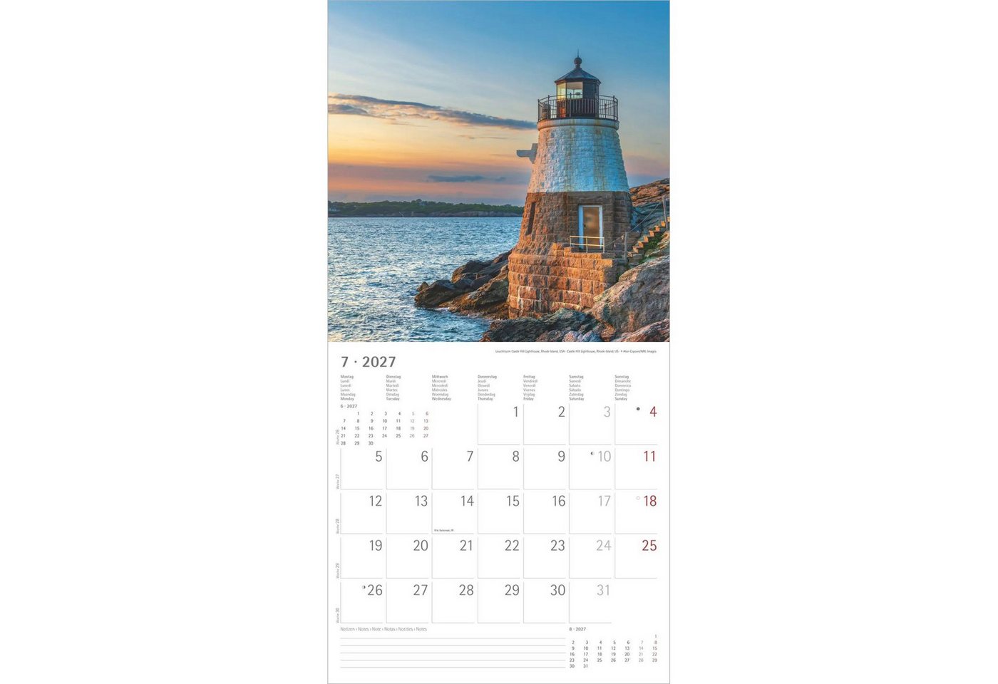Wandkalender Leuchttürme 2027 Bild 3