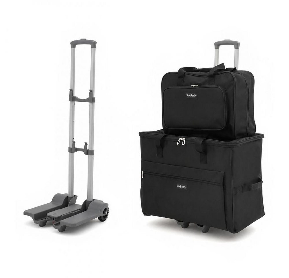 Hobby Gift Nähmaschinen-Trolley - mit Teleskopstange stabilen Profil-Rollen Standfüße, ohne Inhalt Bild 5